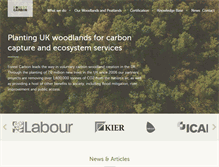 Tablet Screenshot of forestcarbon.co.uk